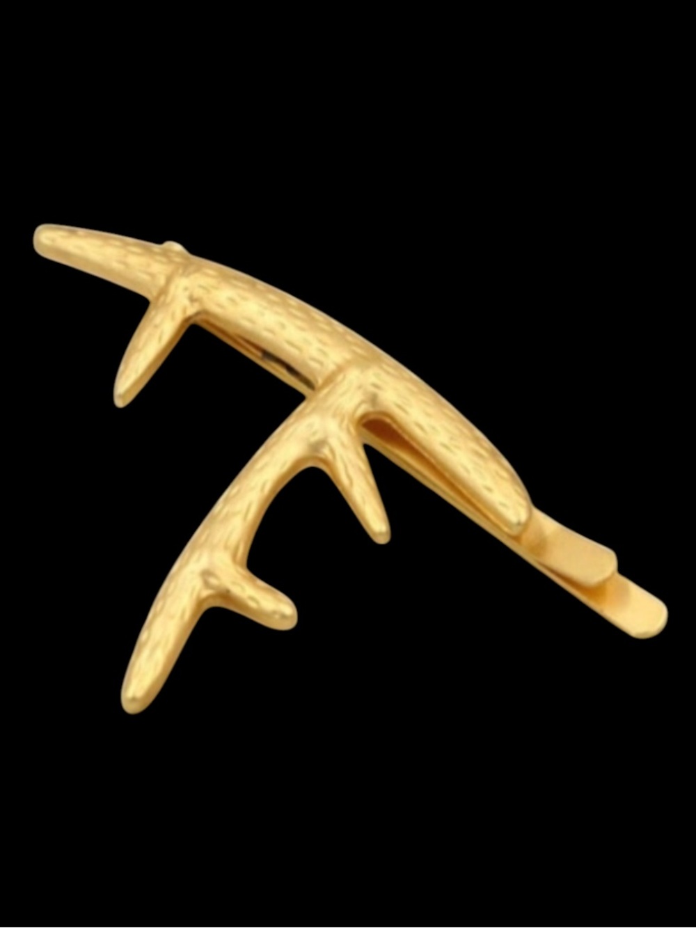 BOUTIQUE Gold Deer Antler Hair Clip - Picture 9 of 10